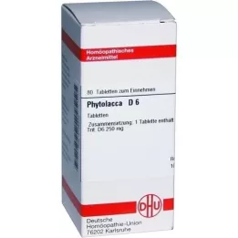 PHYTOLACCA D 6 comprimés, 80 pc