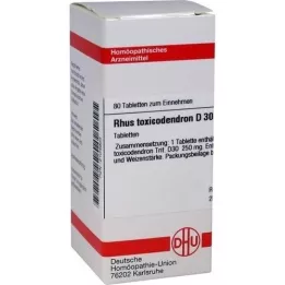 RHUS TOXICODENDRON D 30 comprimés, 80 pc