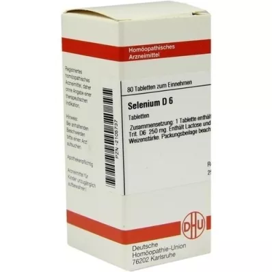 SELENIUM D 6 comprimés, 80 pc SELENIUM D 6 comprimés, 80 pc