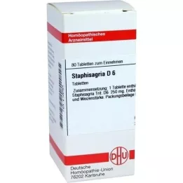 STAPHISAGRIA D 6 comprimés, 80 pc