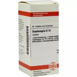 STAPHISAGRIA D 12 comprimés, 80 pc
