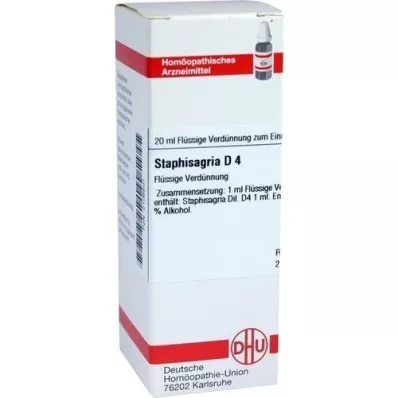 STAPHISAGRIA Dilution D4, 20 ml