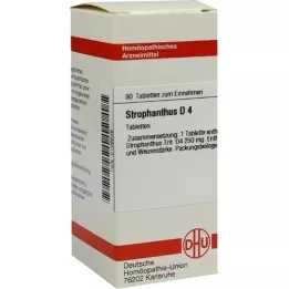 STROPHANTHUS D 4 comprimés, 80 pc