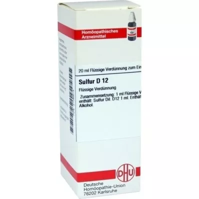 SULFUR Dilution D12, 20 ml SULFUR Dilution D12, 20 ml