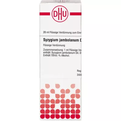 SYZYGIUM JAMBOLANUM Dilution D2, 20 ml SYZYGIUM JAMBOLANUM Dilution D2, 20 ml