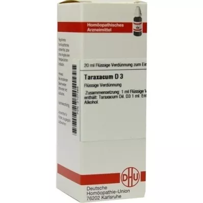 TARAXACUM Dilution D3, 20 ml