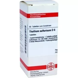 THALLIUM SULFURICUM D 6 comprimés, 80 pc