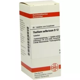 THALLIUM SULFURICUM D 12 comprimés, 80 pc