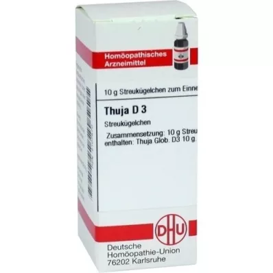 THUJA D 3 globules, 10 g THUJA D 3 globules, 10 g