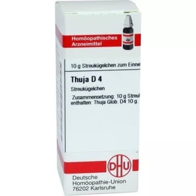 THUJA D 4 globules, 10 g THUJA D 4 globules, 10 g