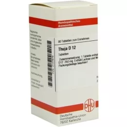 THUJA D 12 comprimés, 80 pc