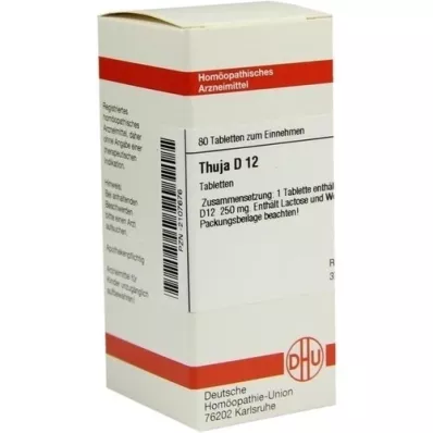 THUJA D 12 comprimés, 80 pc