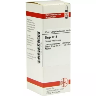 THUJA Dilution D12, 20 ml THUJA Dilution D12, 20 ml