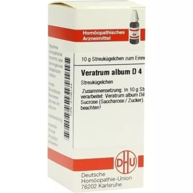 VERATRUM ALBUM D 4 globules, 10 g