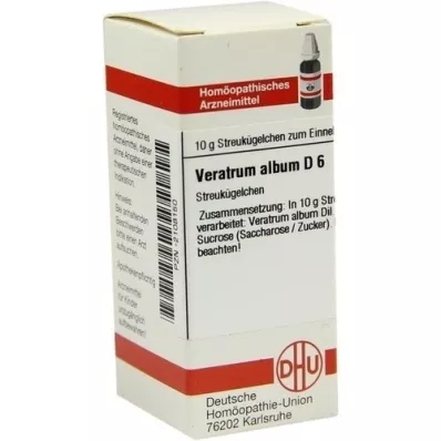 VERATRUM ALBUM D 6 globules, 10 g VERATRUM ALBUM D 6 globules, 10 g