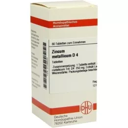 ZINCUM METALLICUM D 4 comprimés, 80 pc