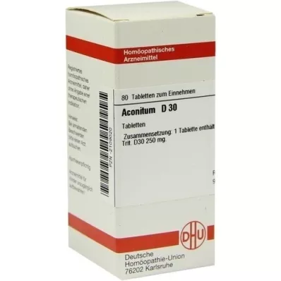ACONITUM D 30 comprimés, 80 pc