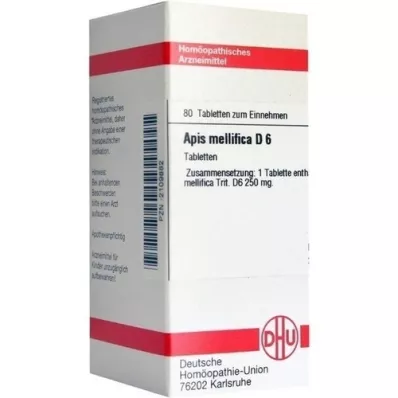 APIS MELLIFICA D 6 comprimés, 80 pc APIS MELLIFICA D 6 comprimés, 80 pc