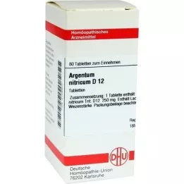 ARGENTUM NITRICUM D 12 comprimés, 80 pc