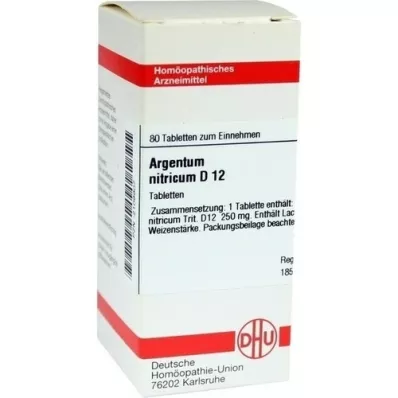 ARGENTUM NITRICUM D 12 comprimés, 80 pc ARGENTUM NITRICUM D 12 comprimés, 80 pc