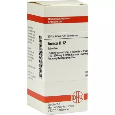ARNICA D 12 comprimés, 80 pc ARNICA D 12 comprimés, 80 pc