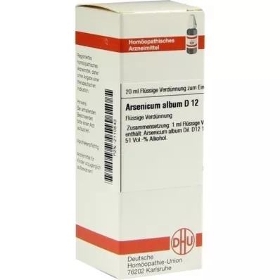 ARSENICUM ALBUM Dilution D12, 20 ml