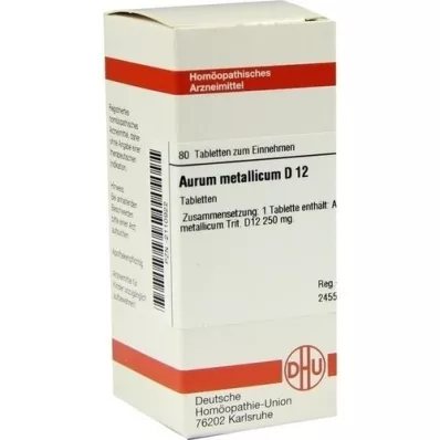 AURUM METALLICUM D 12 comprimés, 80 pc