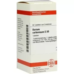 BARIUM CARBONICUM D 30 comprimés, 80 pc