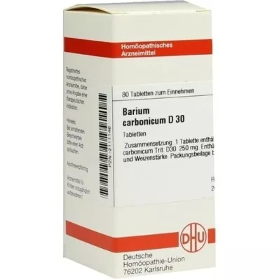BARIUM CARBONICUM D 30 comprimés, 80 pc BARIUM CARBONICUM D 30 comprimés, 80 pc
