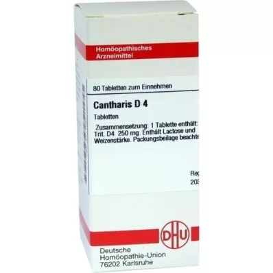 CANTHARIS D 4 comprimés, 80 pc