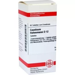 CAUSTICUM HAHNEMANNI D 12 comprimés, 80 pc