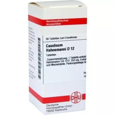 CAUSTICUM HAHNEMANNI D 12 comprimés, 80 pc