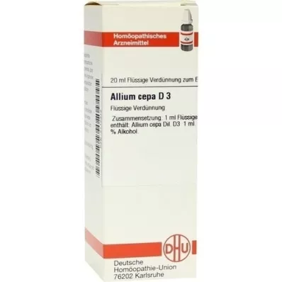 ALLIUM CEPA Dilution D3, 20 ml