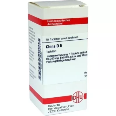 CHINA D 6 comprimés, 80 pc