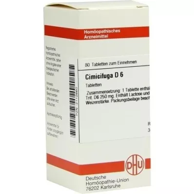 CIMICIFUGA D 6 comprimés, 80 pc