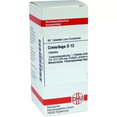 CIMICIFUGA D 12 comprimés, 80 pc