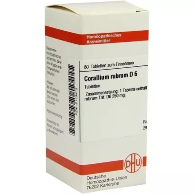 CORALLIUM RUBRUM D 6 comprimés, 80 pc