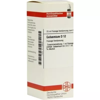 GELSEMIUM Dilution D12, 20 ml GELSEMIUM Dilution D12, 20 ml