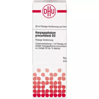 HARPAGOPHYTUM PROCUMBENS Dilution D3, 20 ml HARPAGOPHYTUM PROCUMBENS Dilution D3, 20 ml