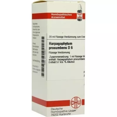 HARPAGOPHYTUM PROCUMBENS Dilution D6, 20 ml HARPAGOPHYTUM PROCUMBENS Dilution D6, 20 ml