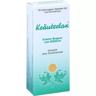 KRÄUTERLAX Dr. Henk 15 mg de dragée à base de plantes pour la laxation, 30 pc