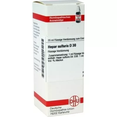 HEPAR SULFURIS Dilution D30, 20 ml HEPAR SULFURIS Dilution D30, 20 ml