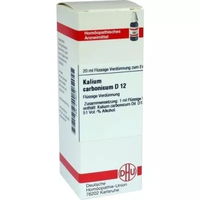 KALIUM CARBONICUM Dilution D12, 20 ml KALIUM CARBONICUM Dilution D12, 20 ml