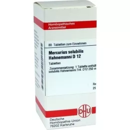MERCURIUS SOLUBILIS Hahnemanni D 12 comprimés, 80 pc