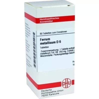 FERRUM METALLICUM D 6 comprimés, 80 pc