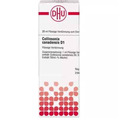 COLLINSONIA CANADENSIS Dilution J1, 20 ml COLLINSONIA CANADENSIS Dilution J1, 20 ml