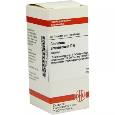 CHININUM ARSENICOSUM D 6 comprimés, 80 pc CHININUM ARSENICOSUM D 6 comprimés, 80 pc
