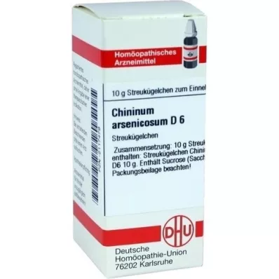 CHININUM ARSENICOSUM D 6 globules, 10 g
