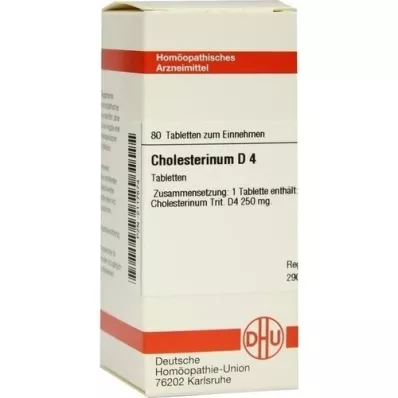 CHOLESTERINUM D 4 comprimés, 80 pc