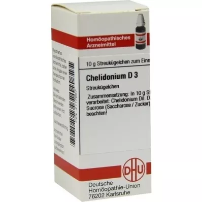 CHELIDONIUM D 3 globules, 10 g CHELIDONIUM D 3 globules, 10 g